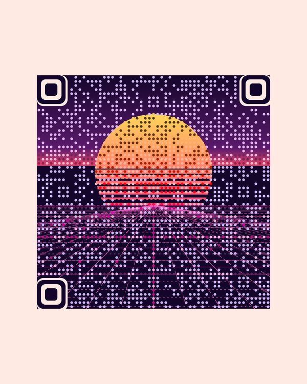 لوحة QR فنية